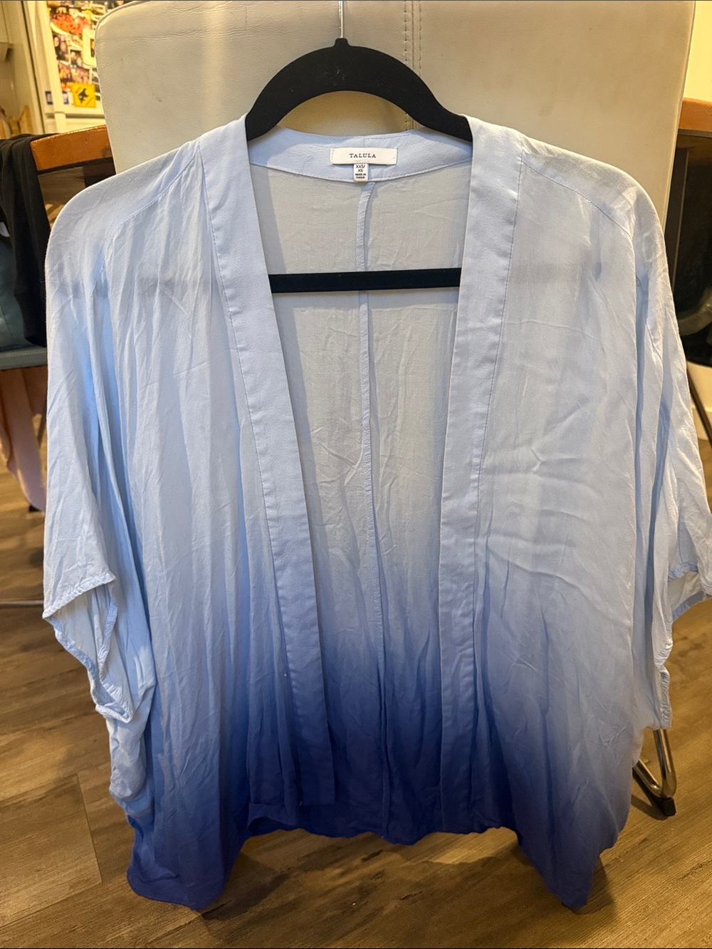 Talula Blue Ombre Open-Front Kimono Cardigan